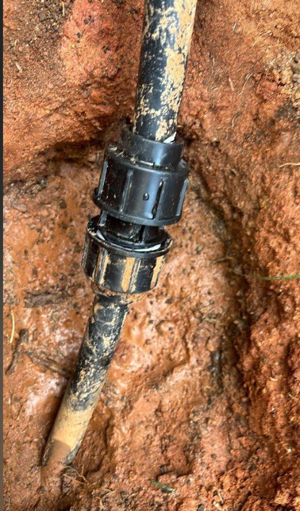 Burst underground pipe repair — Centurion