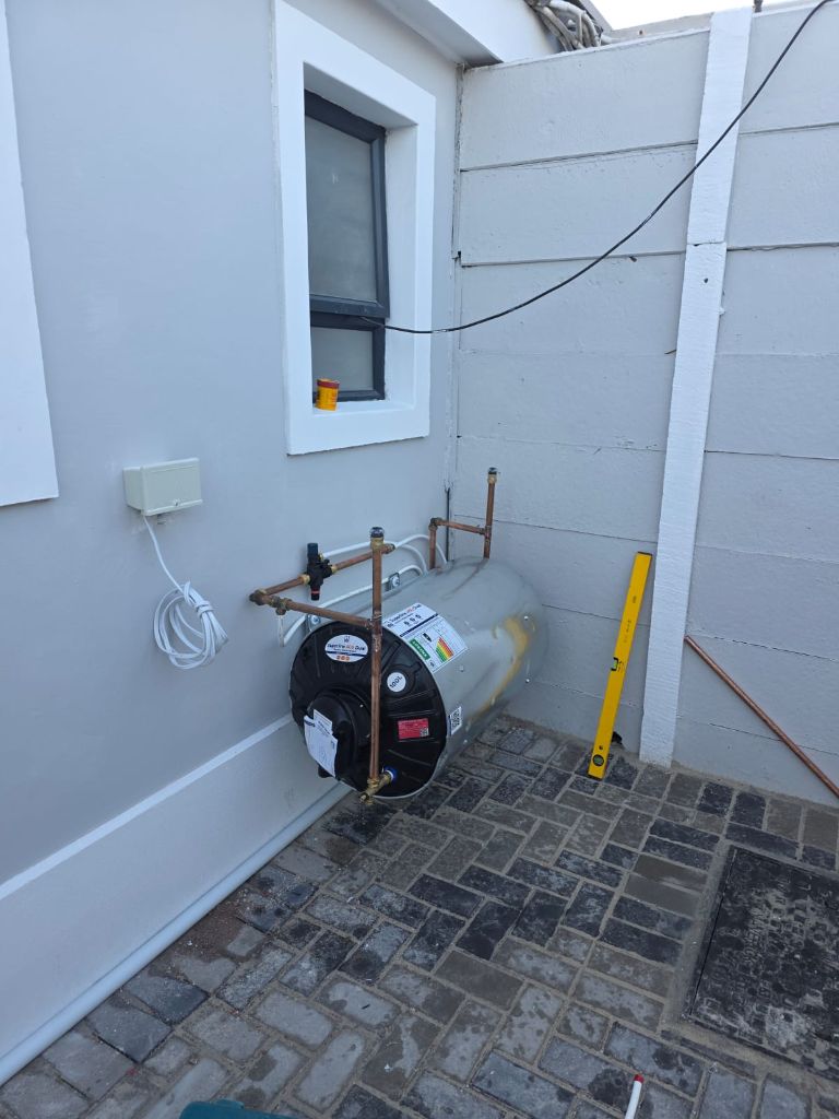 New geyser installed with copper piping — Centurion