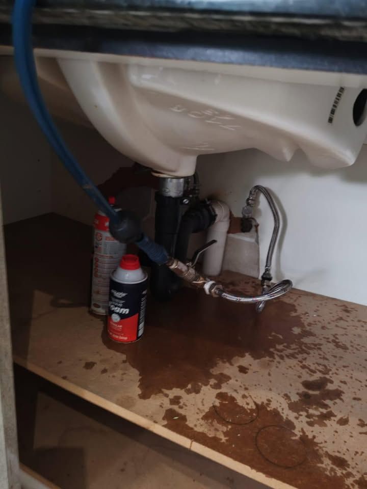 Under-sink leak repair