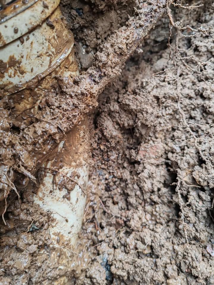 Blocked drain excavation