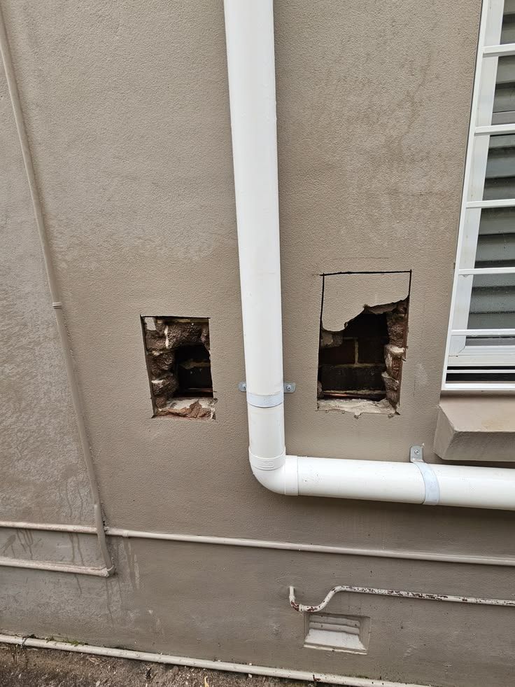 Hidden wall leak
