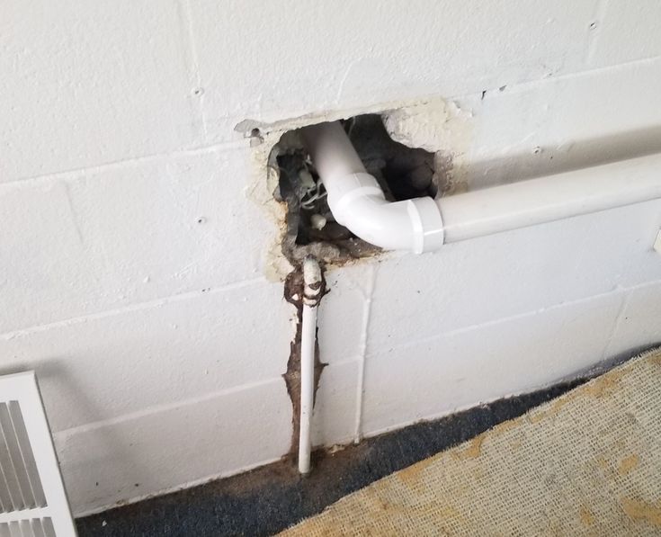 Wall leak located